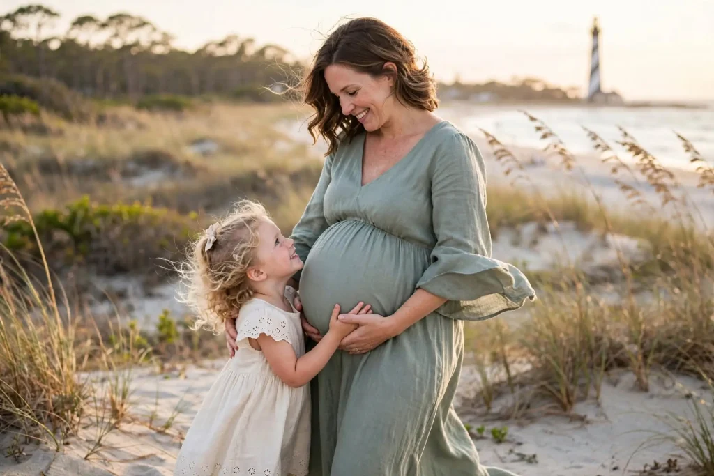 Twin & Sibling Maternity Photoshoots in St. Augustine How the Session Changes With Multiples